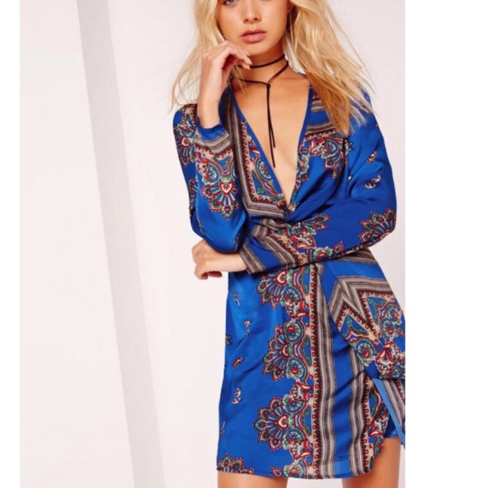 Paisley blue dress